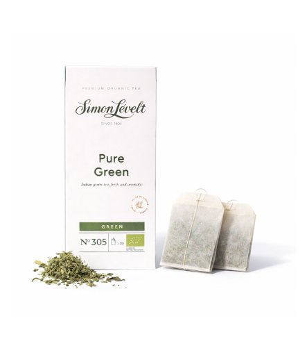 Simon Levelt Pure Green Simon Lévelt BIO Pure Green – zöld tea, 20 filtertasak - Image 1